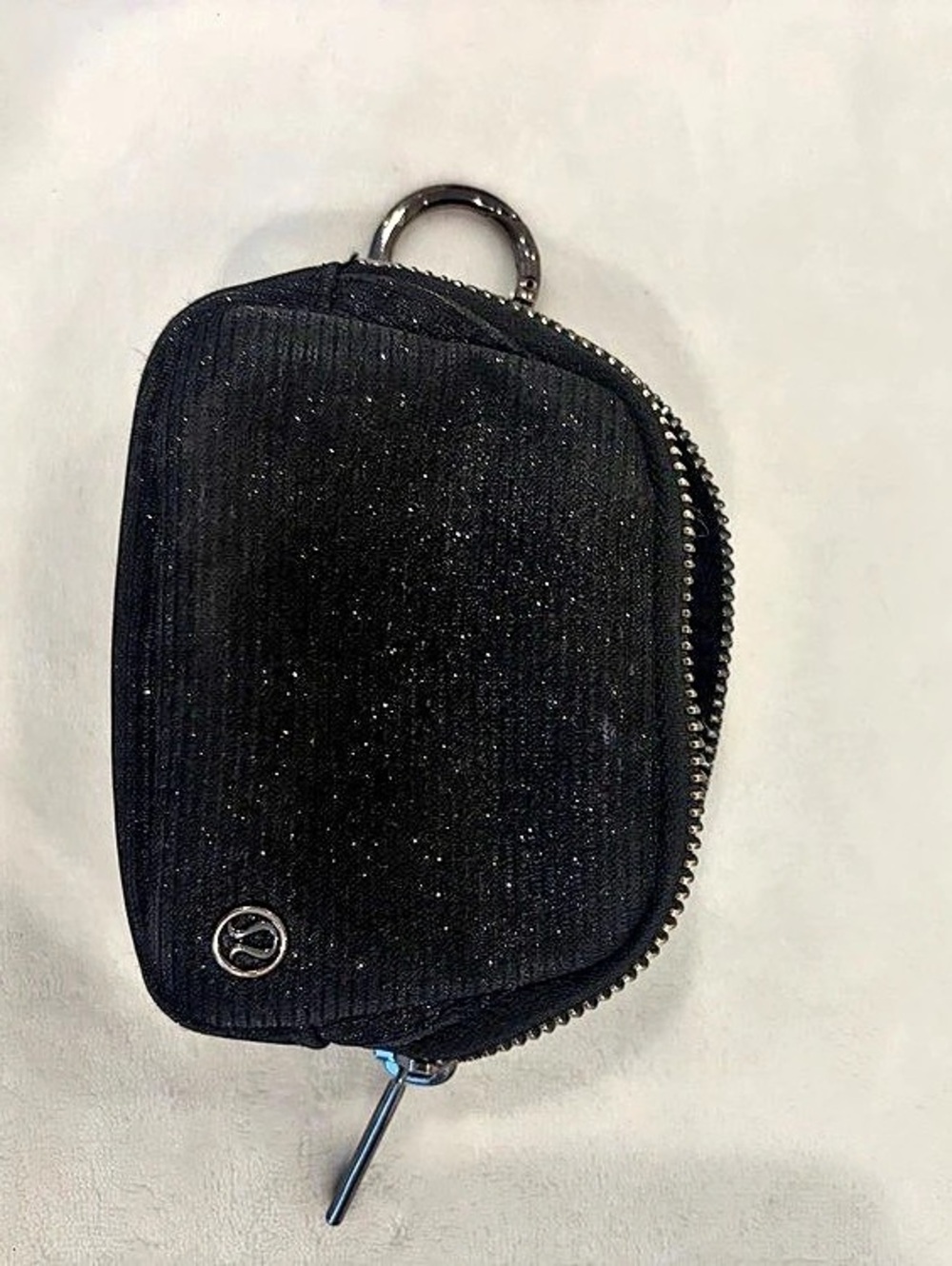 lululemon Clippable Card Pouch *Glitter Black